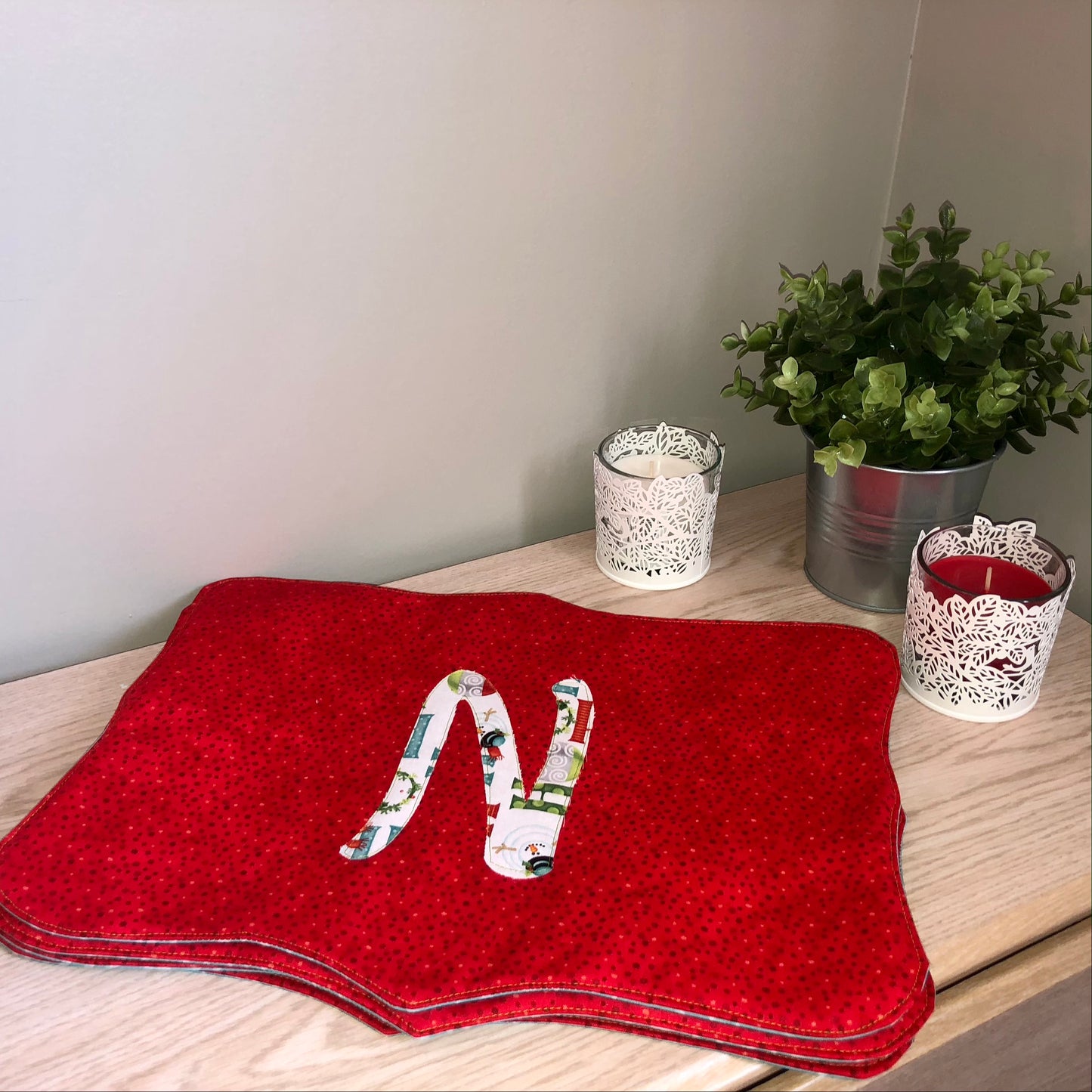 Noel Placemat Set (Quilted set of 4) - Custom